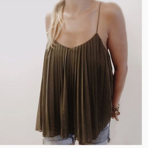 Abercrombie and Fitch Pleated Tank